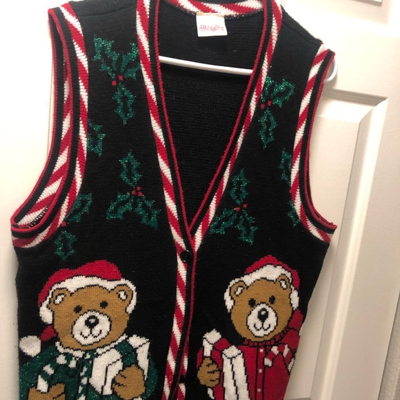 Holiday Time Women's Ugly Christmas Sweater Vest Size XL - Picture 1 of 12